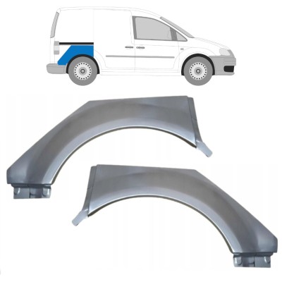 Reperaturka błotnika tylnego do Volkswagen Caddy 2004-2020 / Lewa+Prawa / Zestaw 15165