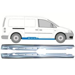 Pełny próg do Volkswagen Caddy 2004-2020 / Lewa+Prawa / Zestaw 10993