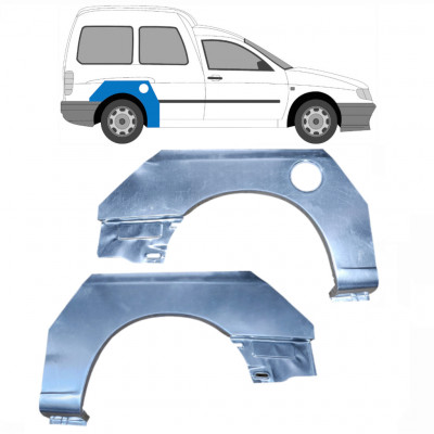 Reperaturka błotnika tylnego do VW Caddy Seat Inca 1995-2004 / Lewa+Prawa / Zestaw 10603