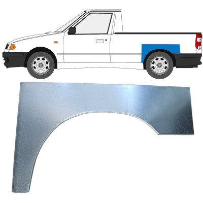 Reperaturka błotnika tylnego do Volkswagen Caddy 1995-2004 / Lewa / PICKUP 16329