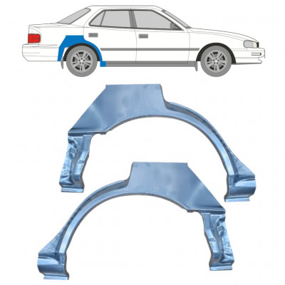 Reperaturka błotnika tylnego do Toyota Camry 1991-1996 / Lewa+Prawa / Zestaw 10999