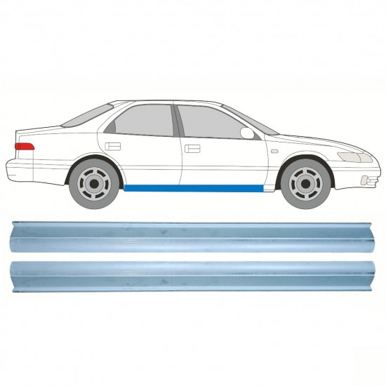 Reperaturka progu do Toyota Camry 1996-2001 / Lewa = Prawa (symetryczny) / Zestaw 10601