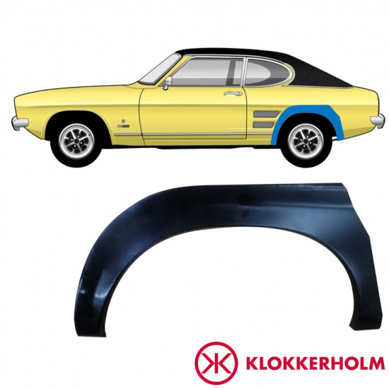 Reperaturka błotnika tylnego do Ford Capri 1968-1974 / Lewa 11001