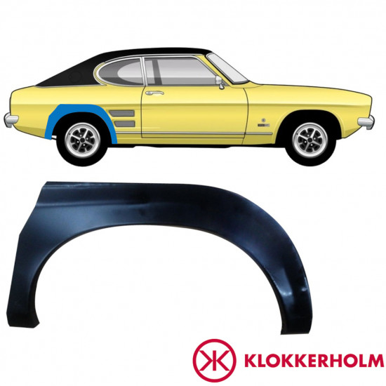 Reperaturka błotnika tylnego do Ford Capri 1968-1974 / Prawa 11000