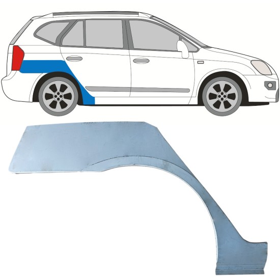 Reperaturka błotnika tylnego do Kia Carens 2006-2013 / Prawa 16815