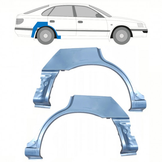 Reperaturka błotnika tylnego do Toyota Carina E 1992-1997 / Lewa+Prawa / Zestaw 10464