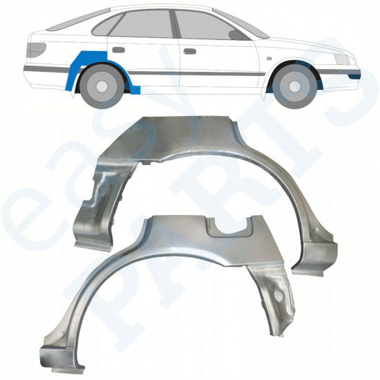 Reperaturka błotnika tylnego do Toyota Carina E 1992-1997 / Lewa+Prawa / Zestaw 10464