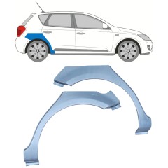 Reperaturka błotnika tylnego do Kia Ceed 2006-2012 / Lewa+Prawa / Zestaw 11742