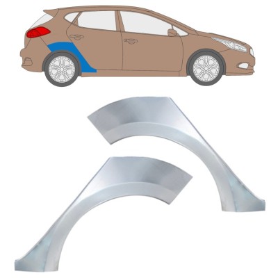 Reperaturka błotnika tylnego do Kia Ceed 2012-2018 / Lewa+Prawa / Zestaw 16336