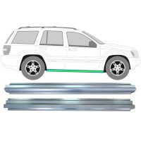 Reperaturka progu wewnętrzna + zewnętrzna do Jeep Grand Cherokee 1998-2005 / Lewa = Prawa (symetryczny) / Zestaw 17005