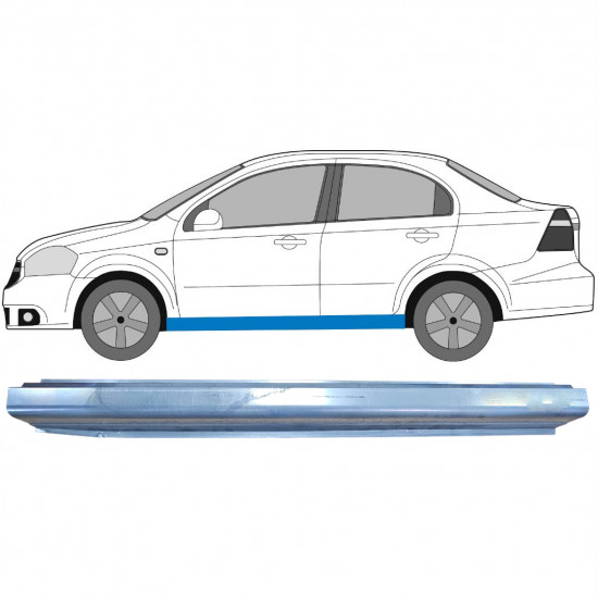 Reperaturka progu do Chevrolet Aveo 2003-2008 / Lewa 5483