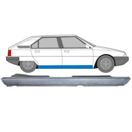 Pełny próg do Citroen BX 1982-1994 / Prawa 7671