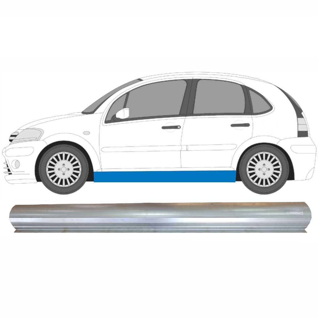 Citroen C3 2002-2010 Reperaturka Progu / Lewa Strona