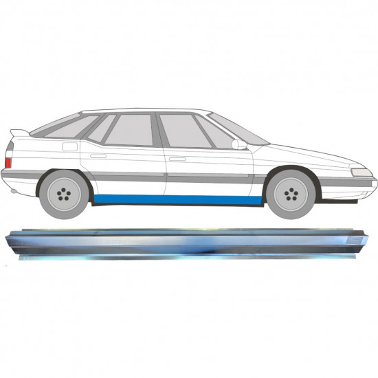 Reperaturka progu do Citroen XM 1989-2000 / Lewa = Prawa (symetryczny) 6462