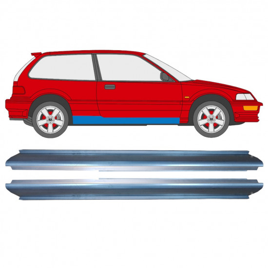 Reperaturka progu do Honda Civic 1987-1991 / Lewa+Prawa / Zestaw 10331