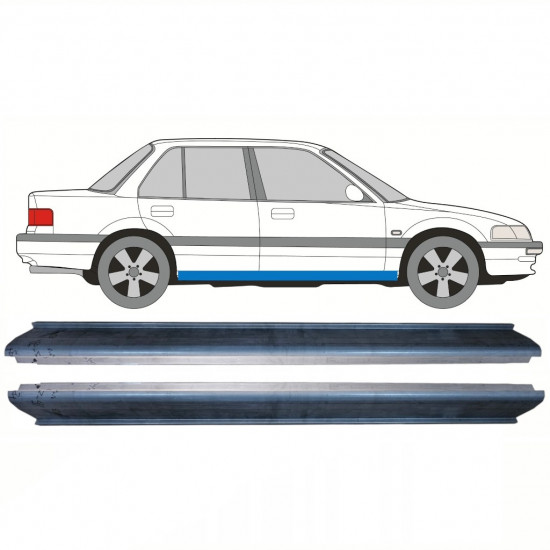 Reperaturka progu do Honda Civic 1987-1991 / Lewa = Prawa (symetryczny) / Zestaw 10327