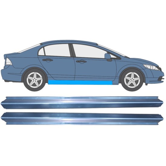 Reperaturka progu do Honda Civic 2005-2011 / Lewa+Prawa / SEDAN / Zestaw 11008