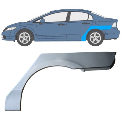 Reperaturka błotnika tylnego do Honda Civic 2005-2011 / Lewa / SEDAN 16765