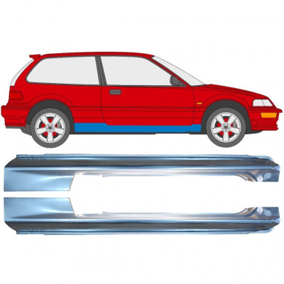 Pełny próg do Honda Civic 1987-1991 / Lewa+Prawa / Zestaw 9537