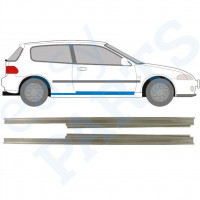 Reperaturka progu do Honda Civic 1991-1995 / Lewa+Prawa / Zestaw 10692