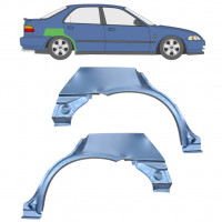 Reperaturka błotnika tylnego do Honda Civic 1991-1995 / Lewa+Prawa / Zestaw 10467