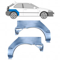 Reperaturka błotnika tylnego do Honda Civic 1995-2000 / Lewa+Prawa / Zestaw 9163