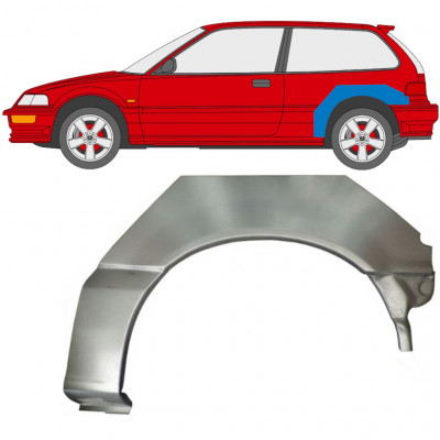 Reperaturka błotnika tylnego do Honda Civic 1987-1991 / Lewa 6631