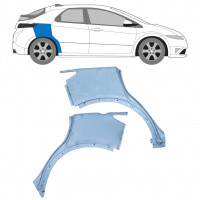 Reperaturka błotnika tylnego do Honda Civic 2005-2011 / Lewa+Prawa / Zestaw 9616