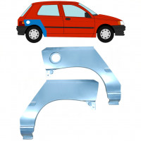 Reperaturka błotnika tylnego do Renault Clio 1990-1998 / Lewa+Prawa / Zestaw 9848