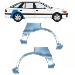Reperaturka błotnika tylnego do Mitsubishi Colt 1988-1992 / Lewa+Prawa / Zestaw 10797