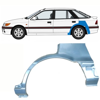 Reperaturka błotnika tylnego do Mitsubishi Colt 1988-1992 / Lewa 10796