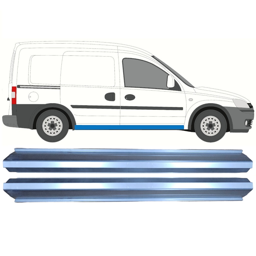 Reperaturka Progu Do Opel Combo 2000-2010 / Lewa = Prawa (Symetryczny) / Zestaw 10281