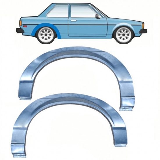 Reperaturka błotnika tylnego do Toyota Corolla 1979-1987 / Lewa+Prawa / Zestaw 10807