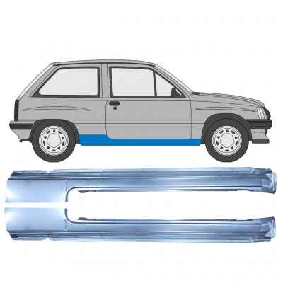 Pełny próg do Opel Corsa A 1982-1993  / Lewa+Prawa / Zestaw 9793