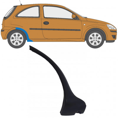 OPEL CORSA 2003-2010 LISTWA NADKOLA TYLNEGO / PRAWA STRONA