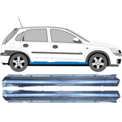 Pełny próg do Opel Corsa C 2000-2010 / Lewa+Prawa / Zestaw 9273