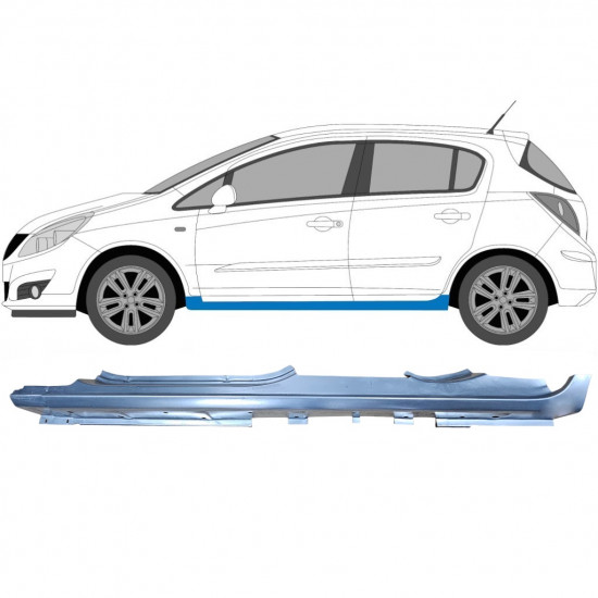 Reperaturka progu do Opel Corsa 2006-2015 / Lewa 6880