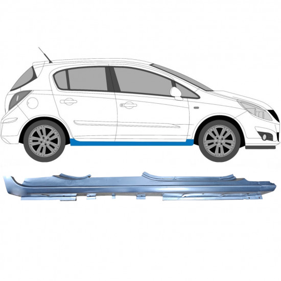 Reperaturka progu do Opel Corsa 2006-2015 / Prawa 6879