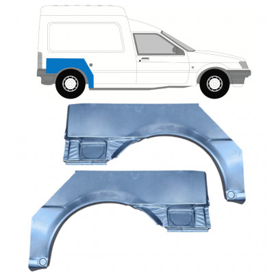 Reperaturka błotnika tylnego do Ford Courier 1989-1995 / Lewa+Prawa / Zestaw 10255