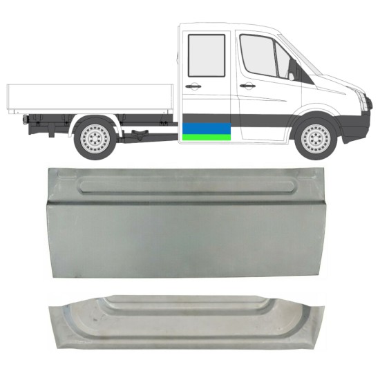 Reperaturka drzwi tylnych do Volkswagen Crafter 2005-2017 / Lewa = Prawa (symetryczny) / Zestaw 14126