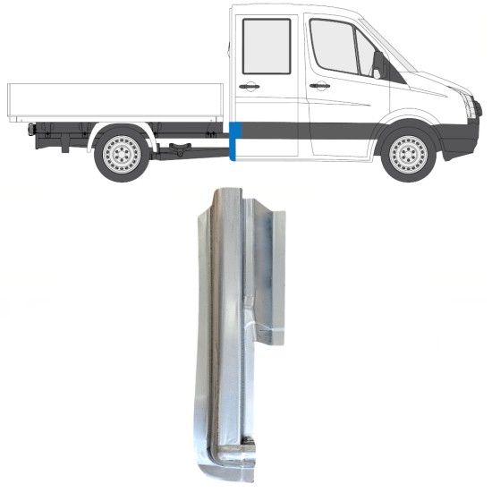 Reperaturka narożnika tylnego do Volkswagen Crafter 2005-2017 / Prawa 15508