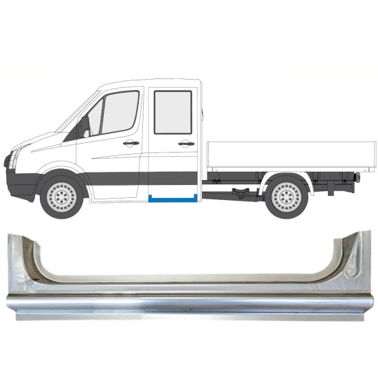 Reperaturka progu tylna do Volkswagen Crafter 2005-2017 / Lewa 15519