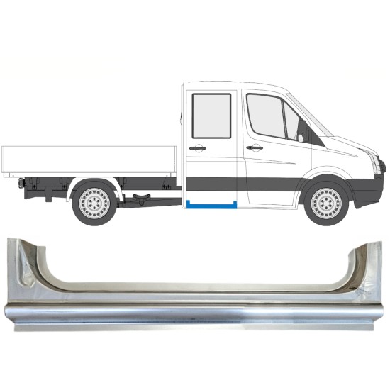 Reperaturka progu tylna do Volkswagen Crafter 2005-2017 / Prawa 15518