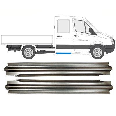 Reperaturka progu tylna do Volkswagen Crafter 2005-2017 / Lewa+Prawa / Zestaw 15516