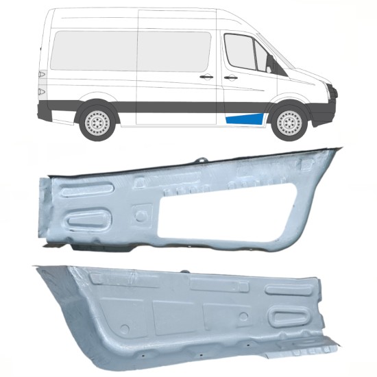 Reperaturka stopnia przedniego do Volkswagen Crafter 2005-2017 / Lewa+Prawa / Zestaw 14104