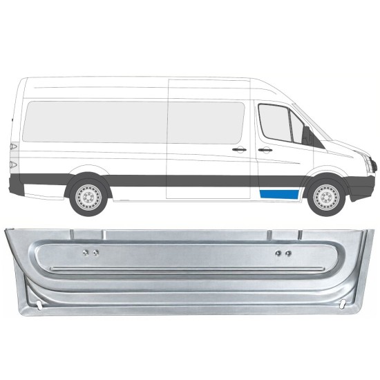Reperaturka drzwi przednich wewnętrzna do Volkswagen Crafter 2005-2017 / Prawa 17056