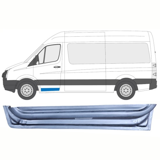 Reperaturka drzwi przednich wewnętrzna do Volkswagen Crafter 2005-2017 / Lewa 14005