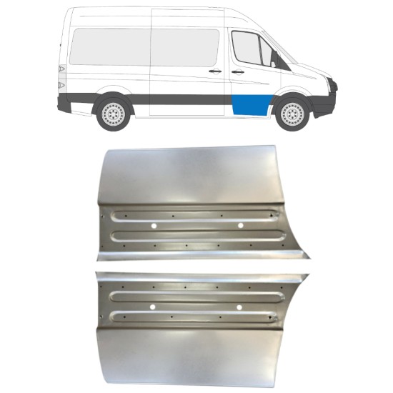 Reperaturka drzwi przednich do Volkswagen Crafter 2005-2017 / Lewa+Prawa / Zestaw 15496
