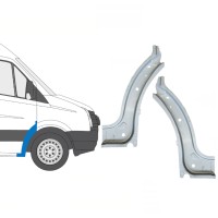 Reperaturka nadkola przedniego wewnętrzna do Volkswagen Crafter 2005-2017 / Lewa+Prawa / Zestaw 15500