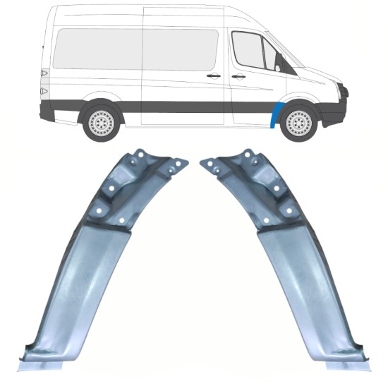 Reperaturka błotnika przedniego do Volkswagen Crafter 2005-2017 / Prawa 17255